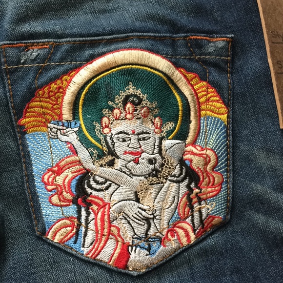 True Religion Bobby Godiva Embroidered Jeans - Picture 6 of 8